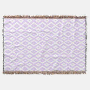 Cobertor Púrpura e padrão de diamante branco