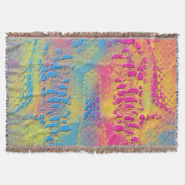 Cobertor PYTHON - fractal decorativo moderno - (Frente)