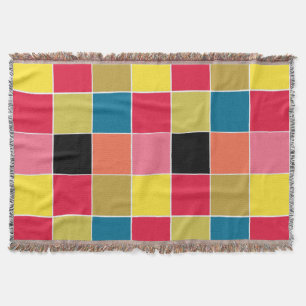 Cobertor Quadrados de Cascata arco-íris