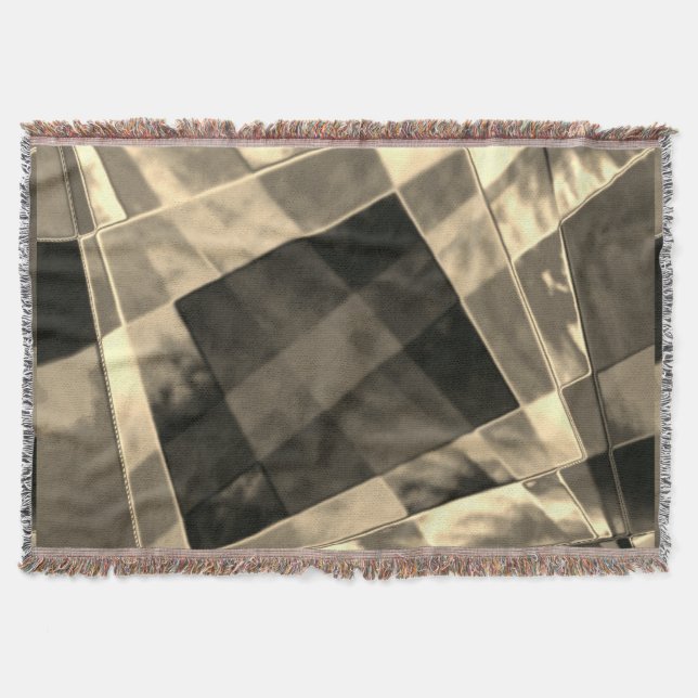 Cobertor Quadrados e retângulos inclinados, de vegetação ou (Frente)