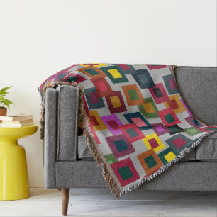 Cobertor Quadrados escuros na luz