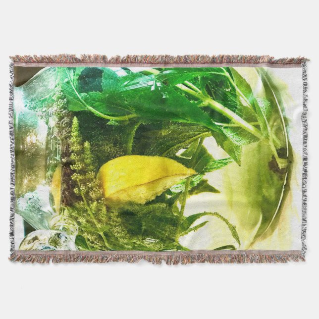 Cobertor Quando a vida te dá meias de limões (Frente)