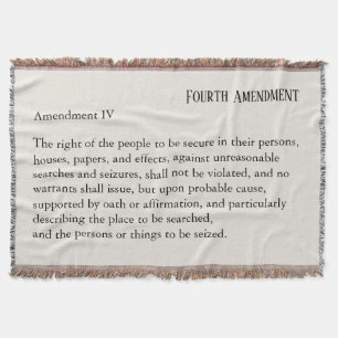 Cobertor Quarta Emenda Constituição Lei de Direitos