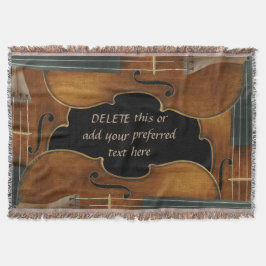 Cobertor Quarteto do violino de Stradivari com nome