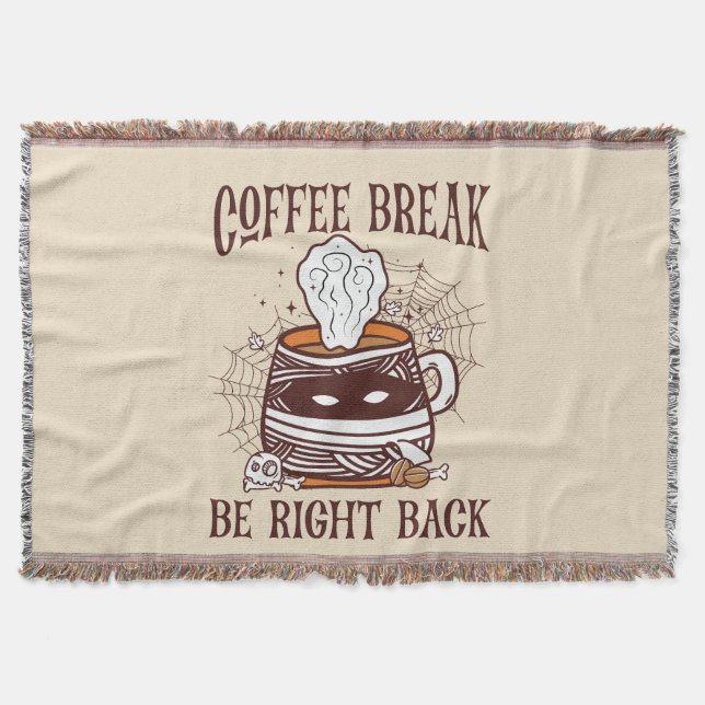 Cobertor Quebra de Café - Tema do Halloween (Frente)