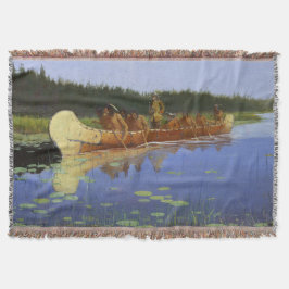 Cobertor Radisson e Groseilliers Frederic Remington 1905