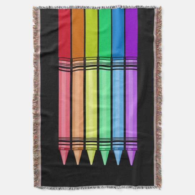 Cobertor Rainbow Crayon (Frente Vertical)
