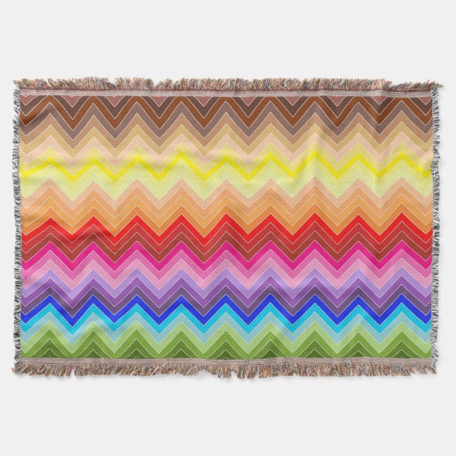 Cobertor Rainbow Zig Zag (Frente)