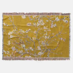 Cobertor Ramos de Amendoeira em Flor (Dourado) Van Gogh