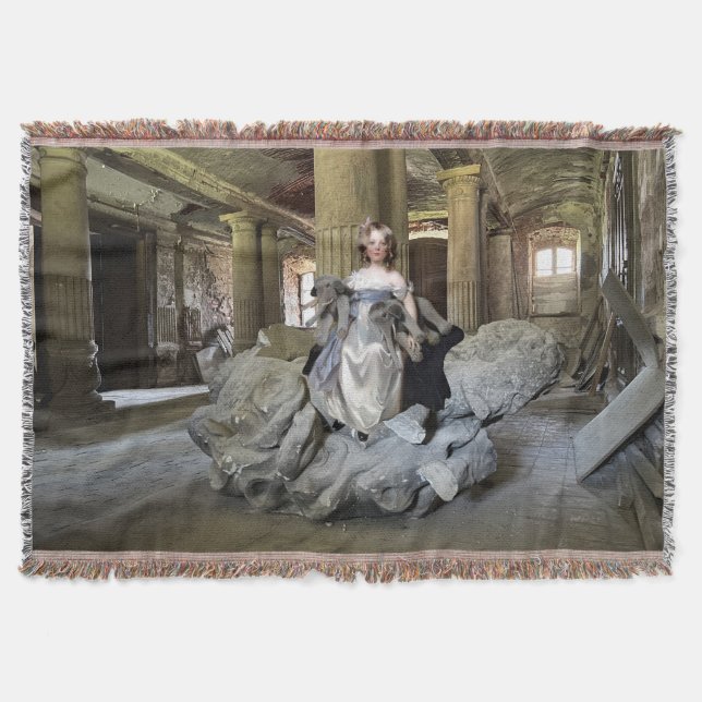 Cobertor Rapariga com Brinquedos (Frente)