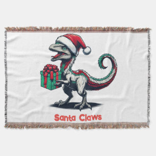 Cobertor Raptor de chapéu de Natal