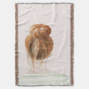 Cobertor Red Hair Top Knot