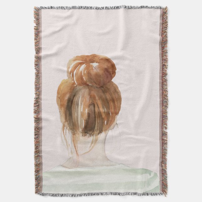 Cobertor Red Hair Top Knot (Frente Vertical)