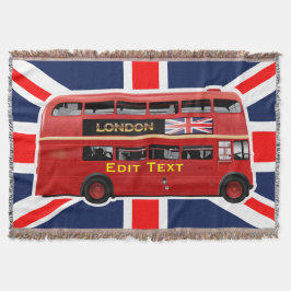 Cobertor Red London Double Decker Bus