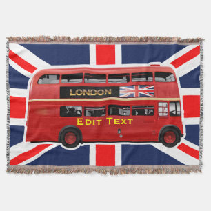 Cobertor Red London Double Decker Bus