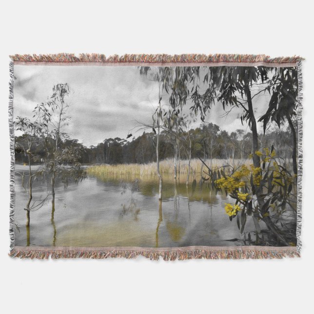 Cobertor Reflexões Por Baixo Do Céu Da Cinza (Frente)