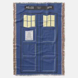 Cobertor Reino Unido - Blue Police Call Box 1