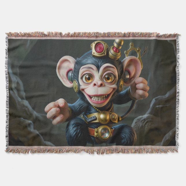 Cobertor Relógio Guardião da Caverna – O Macaco Sussurrante (Frente)