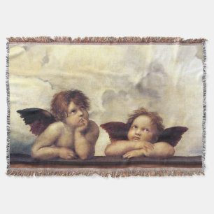 Cobertor RENAISSANCE ANGELS Raffaello Sanzio,Tcherubs alado