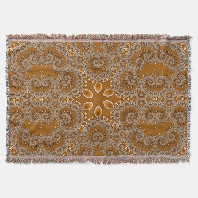 Cobertor Renda Fractal de Caramelo (Frente)
