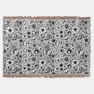 Cobertor renda preta