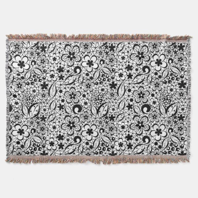 Cobertor renda preta (Frente)