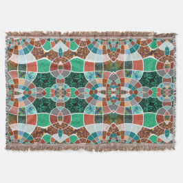 Cobertor Repetição de imagens com efeito fractal ligeiro