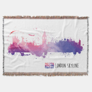Cobertor Respingo da skyline de Londres Inglaterra