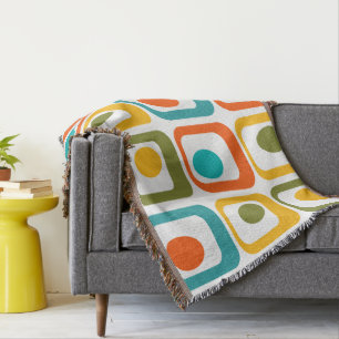 Cobertor Retângulos Modernos do Século médio