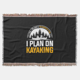 Cobertor Retirada Eu Planejo Kayaking