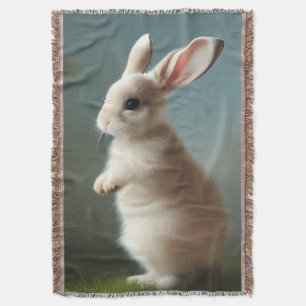 Cobertor Retrato Bonito de Bunny Bebê