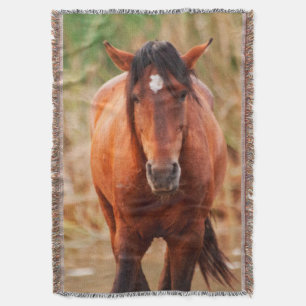 Cobertor Retrato de um Mustang Selvagem