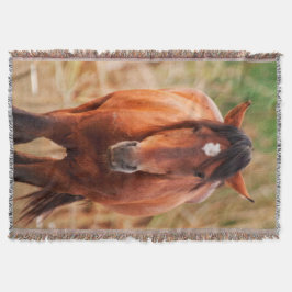 Cobertor Retrato de um Mustang Selvagem