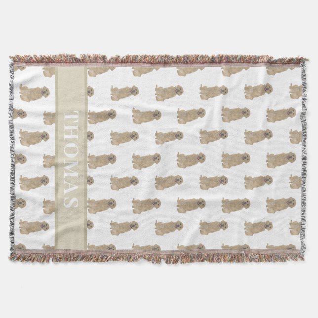 Cobertor Retriever de Ouro Personalizado (Frente)