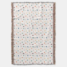 Retro Erathy Terrazzo Impressão Cozy Throw Blanket