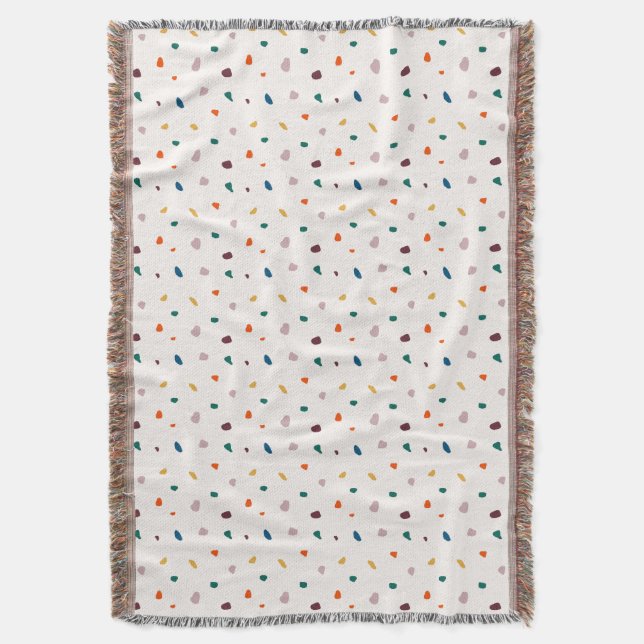 Cobertor Retro Erathy Terrazzo Impressão Cozy Throw Blanket (Frente Vertical)