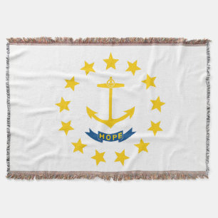 Cobertor Rhode Island State Flag Impressão Patriotic