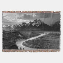 Cobertor Rio Snake de Ansel Adams Teton