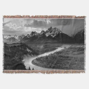 Cobertor Rio Snake de Ansel Adams Teton