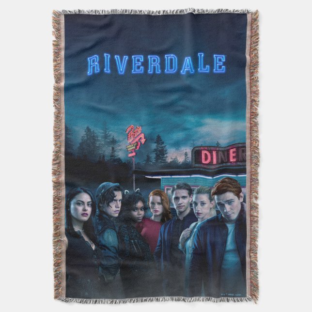 Cobertor Riverdale Outside Pop Diner Poster (Frente Vertical)