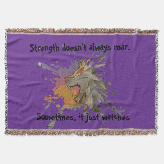 Cobertor Roaring Lion Sunrise Papercut Fleece Blanket (Frente)