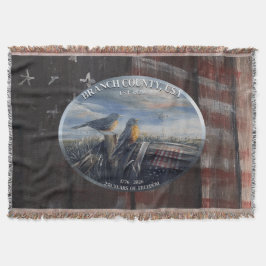 Cobertor Robin 250yrs Branch Co MICH