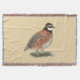 Cobertor Rooster Bobwhite Quail