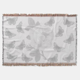 Cobertor Rosa e Borboletas