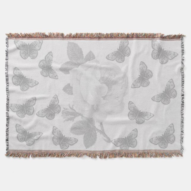 Cobertor Rosa e Borboletas (Frente)