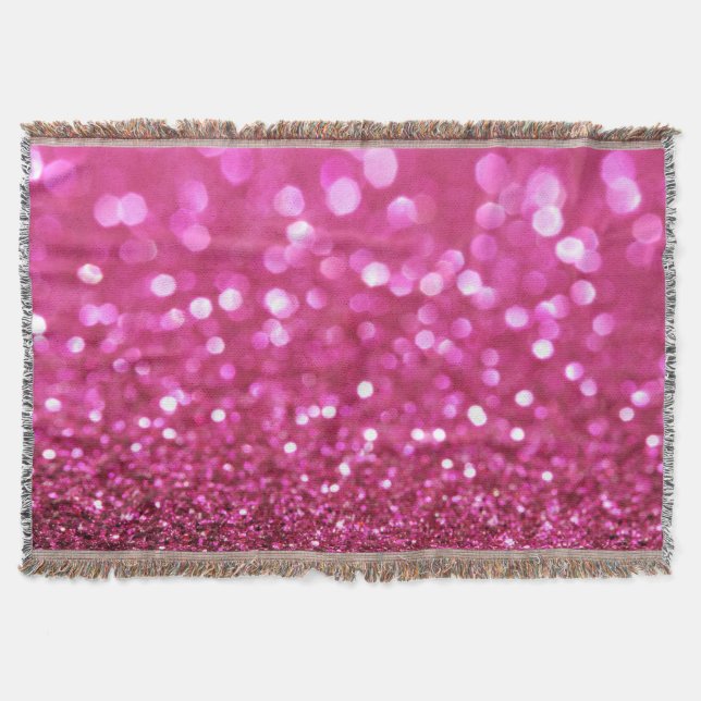 Cobertor Rosa Escuro: Abstrato elegante. (Frente)