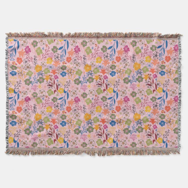 Cobertor Rosa Sombra Batik Moderna (Frente)