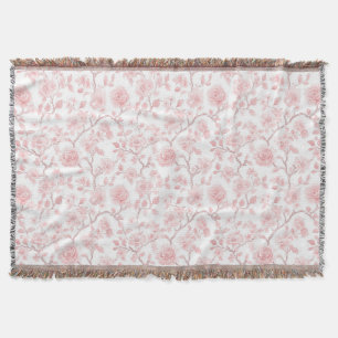 Cobertor Rosas Florais Rosa Bonito