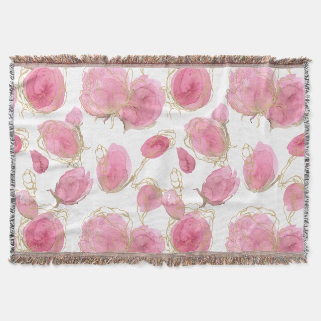 Cobertor Rosas rosa (Frente)