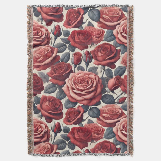 Cobertor Rosas são Vermelhas (Frente Vertical)